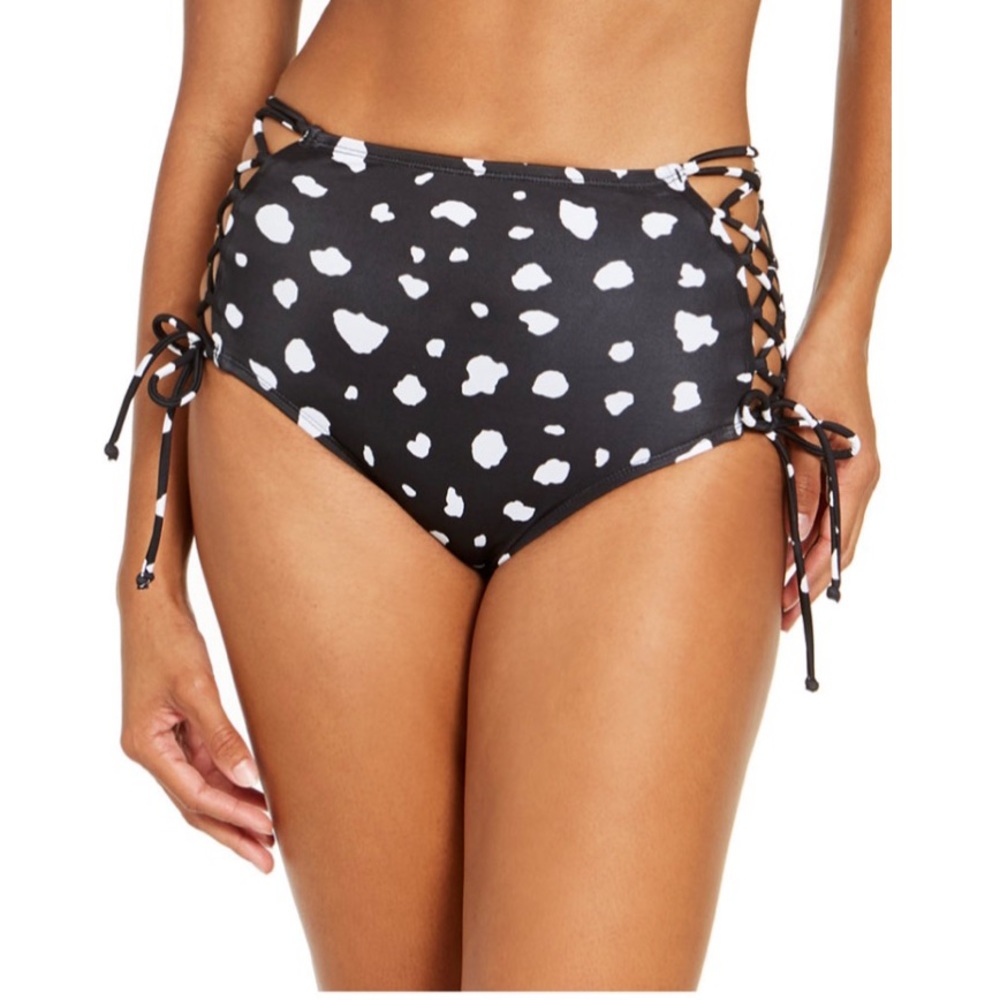 SUNDAZED Spot On Printed Stella High Waist Bottom M - Picture 2 of 3
